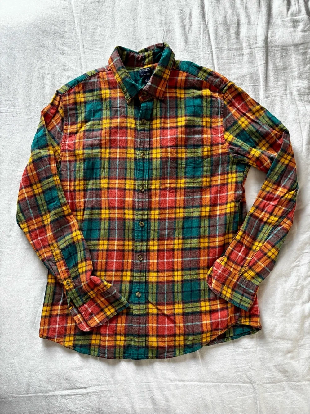 J. Crew Autumn Plaid Flannel Size L